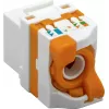 DS-IT CAT6 UTP keystone konektor samica bezskrutkový Twist (DS-KC-UTP6-TL-T)