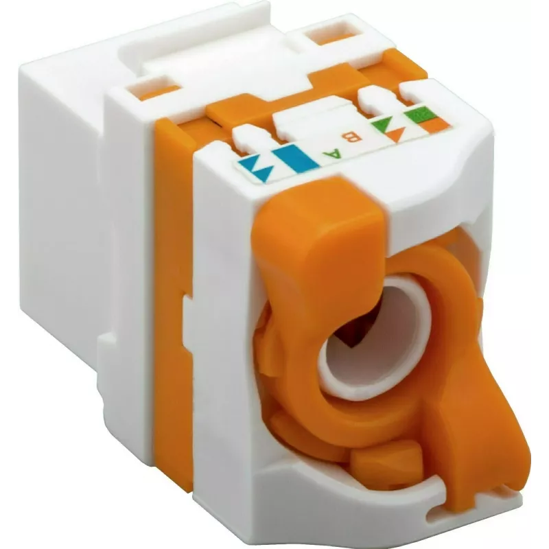 DS-IT CAT6 UTP keystone konektor samica bezskrutkový Twist (DS-KC-UTP6-TL-T)