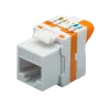 DS-IT CAT6 UTP keystone konektor samica bezskrutkový Twist (DS-KC-UTP6-TL-T)