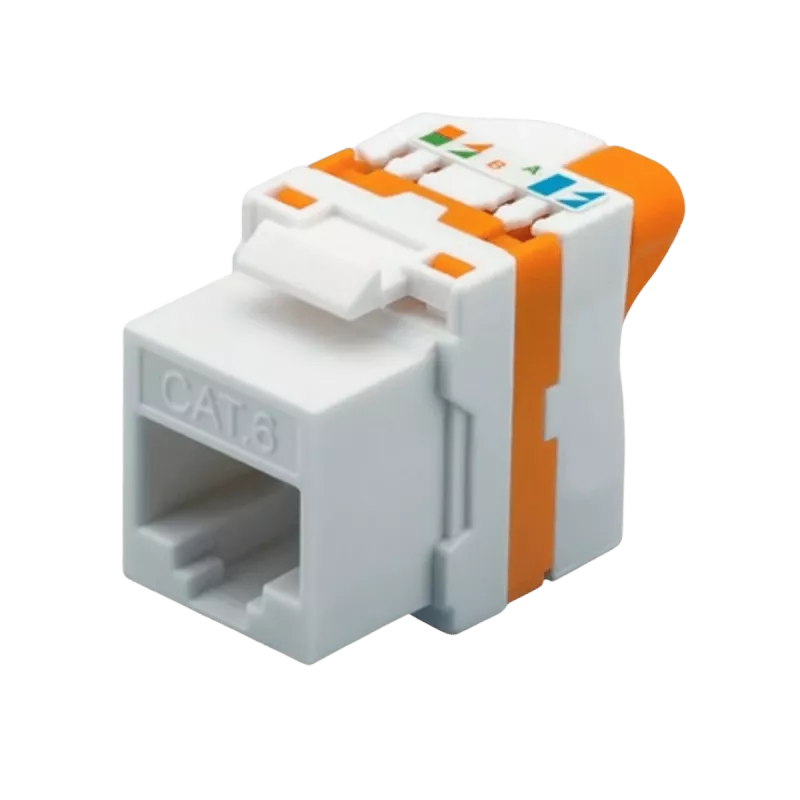 DS-IT CAT6 UTP keystone konektor samica bezskrutkový Twist (DS-KC-UTP6-TL-T)