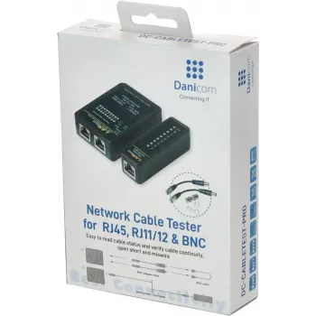 Tester sieťových káblov DSIT DC-CABLETEST-PRO pre U/UTP, F/UTP a SF/UTP, Cat5/Cat6