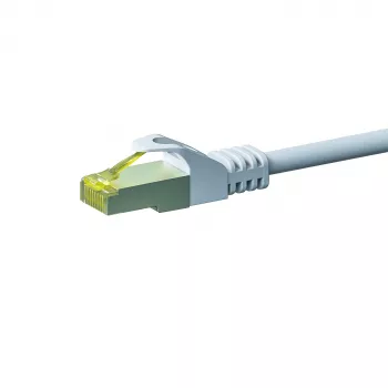 DSIT Cat.7 S/FTP PiMF RJ45 sieťový patch kábel, 0,50 m, biela