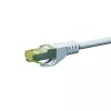 DSIT Cat.7 S/FTP PiMF RJ45 sieťový patch kábel, 0,50 m, biela