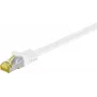 DSIT RJ45 sieťový kábel S/FTP PiMF s CAT 7 káblom biely - 1m