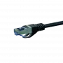 DSIT CAT 6a S/FTP LSOH sieťový patch kábel, 0,5 m, čierna