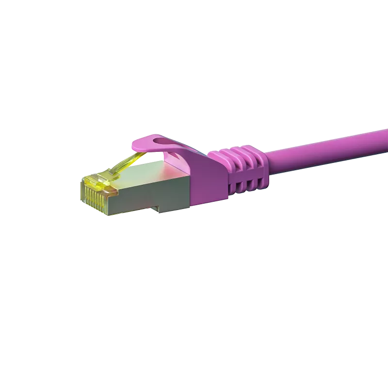 DSIT Cat.7 S/FTP PiMF RJ45 sieťový kábel, ružová, 5 m