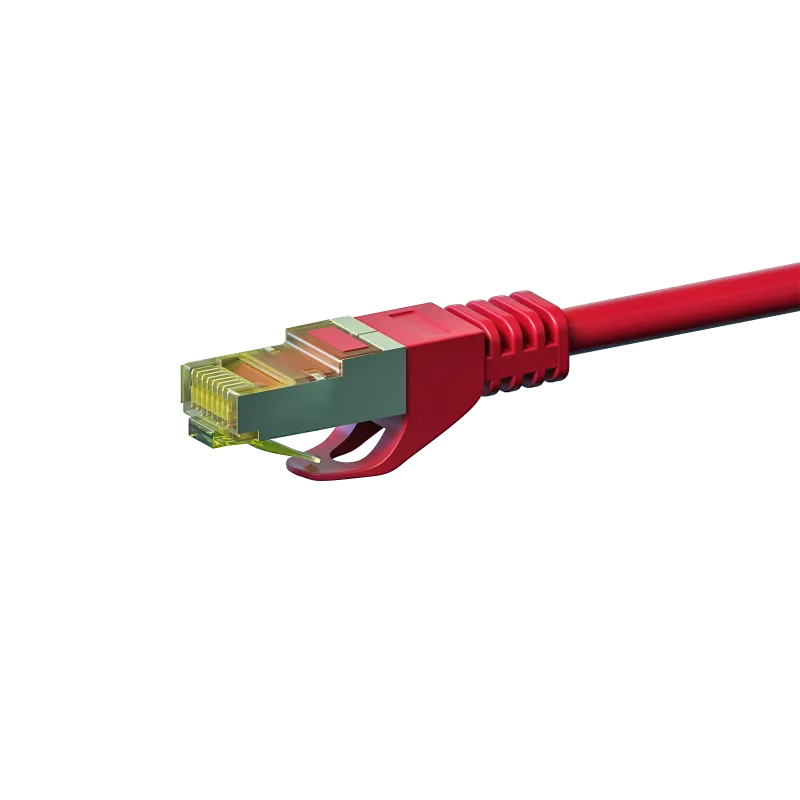 DSIT DC-75-200 Cat.7 S/FTP patch kábel, 20m, červený