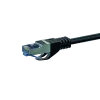 DSIT Cat 6a S/FTP LSOH sieťový patch kábel, 0,25 m, čierna (DC-6A0-002)