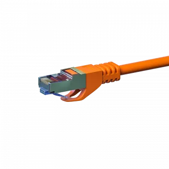 DSIT CAT 6a S/FTP LSOH sieťový kábel 1m oranžová