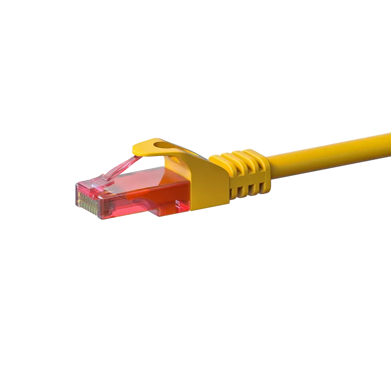 DSIT CAT6 U/UTP sieťový kábel, 3 m, žltý, 100 % meď (DC-67-030)