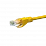 DSIT CAT5e U/UTP sieťový patch kábel, 1 m, žltý, 100 % meď, RJ45, Gigabit Ethernet