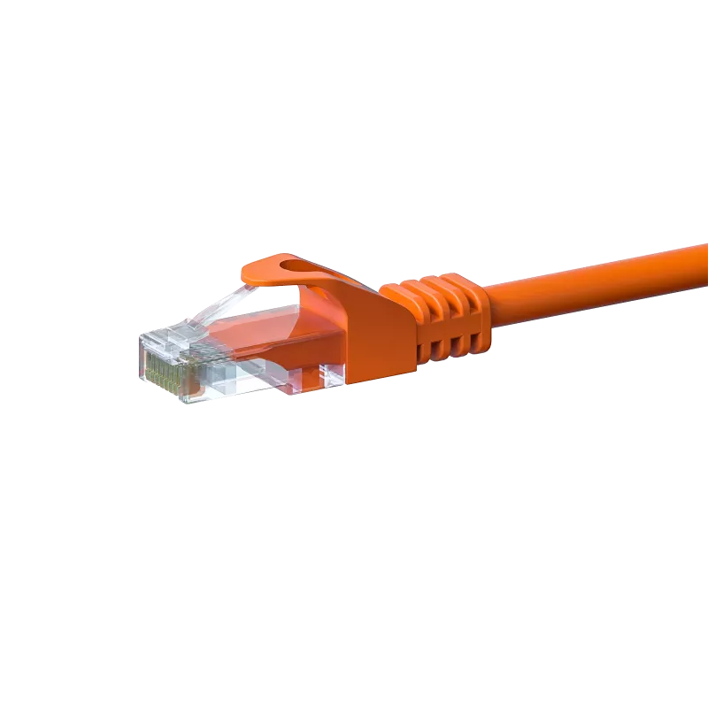 DSIT CAT5e U/UTP sieťový patch kábel, 15 m, oranžový, 100% meď (DC-56-150)