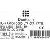 DSIT CAT 5e U/UTP sieťový patch kábel, 5 m, modrá, CCA, RJ45 (DC-C54-050)