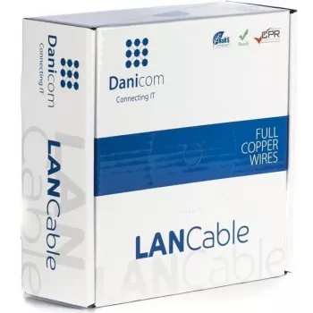 DSIT DANICOM CAT6A S/FTP 50m LSZH Fca sieťový inštalačný kábel
