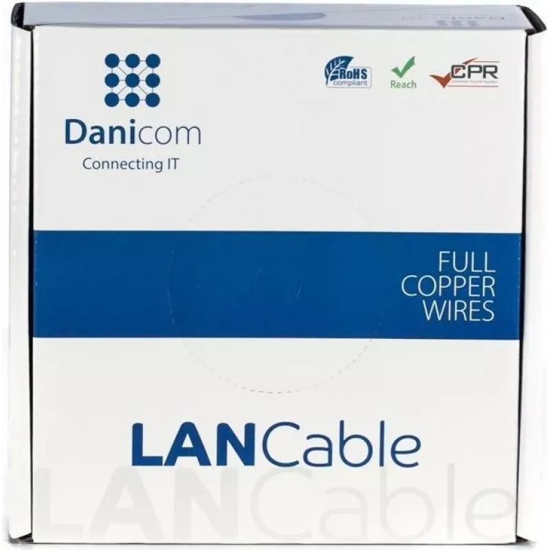 DSIT DANICOM CAT6A S/FTP 50m LSZH Fca sieťový inštalačný kábel