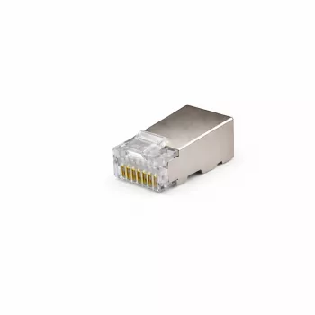 DSIT FTP RJ45 CAT5e sieťový konektor samec pre flexibilné a plné vodiče - balenie 10 ks