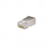 DSIT FTP RJ45 CAT6 sieťový konektor samec pre káble s plnými vodičmi - balenie 10 ks