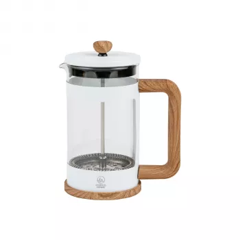 Leopold Vienna Franca French Press prípravník kávy a čaju, 600 ml, biela