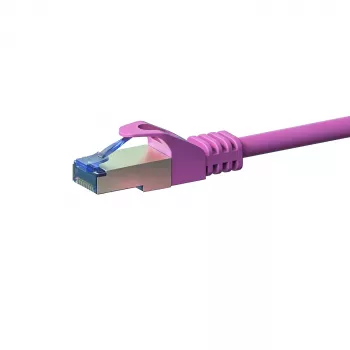 DSIT CAT 6a S/FTP LSOH sieťový patch kábel, 15 m, ružový