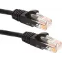 DSIT CAT6a U/UTP 100% medený sieťový patch kábel, 0,5 m, čierna