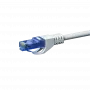 DSIT CAT6a sieťový kábel 100% meď - U/UTP - 1 meter - biely (DC-U6A2-010)