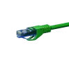 DSIT CAT6a U/UTP 100% medený Ethernet patch kábel, 1 m, zelená
