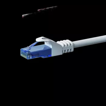 DSIT CAT6a sieťový kábel 100% meď - U/UTP - 15 metrov - biela (DC-U6A2-150)