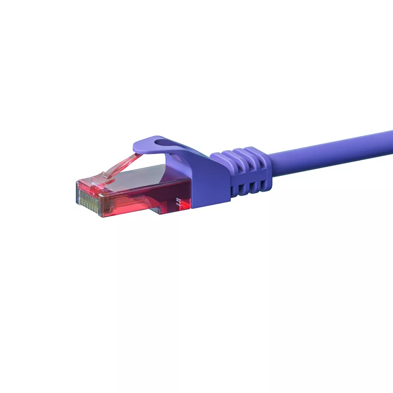 DSIT CAT6 sieťový kábel U/UTP 50 m fialový 100% meď - DC-68-500