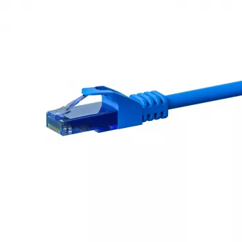 DSIT CAT6a U/UTP 100% medený Ethernet patch kábel, 30 m, modrá