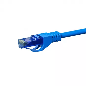 DSIT CAT6a U/UTP 100% medený Ethernet patch kábel, 30 m, modrá