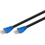 DSIT DANICOM CAT6 vonkajší UTP kábel 15m čierny RJ45