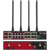 Opengear OM1304-4E 4-portový RS232 sériový modul so 4-portovým gigabitovým ethernetovým switchom, softvérovo voliteľné zapojenie pinov X1/X2
