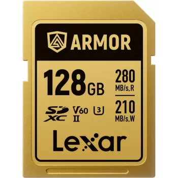 Lexar Professional ARMOR GOLD 128GB SDXC UHS-II V60 pamäťová karta (LSDAMGL128G-RNNNG)