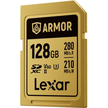 Lexar Professional ARMOR GOLD 128GB SDXC UHS-II V60 pamäťová karta (LSDAMGL128G-RNNNG)