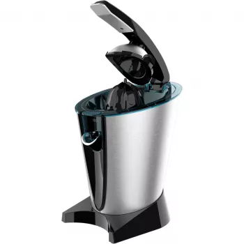 Cecotec Essential Vita Hyden 600 Steel elektrický lis na citrusy – nerez/čierna, 600 W