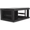 DSIT DS6604 4U nástenná serverová skriňa so sklenenými dverami, 600x600x280 mm, čierna