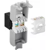 DS-IT CAT6a UTP keystone sieťový konektor - bez nástroja - čierny (DS-KC-UTP6A-TL-1)
