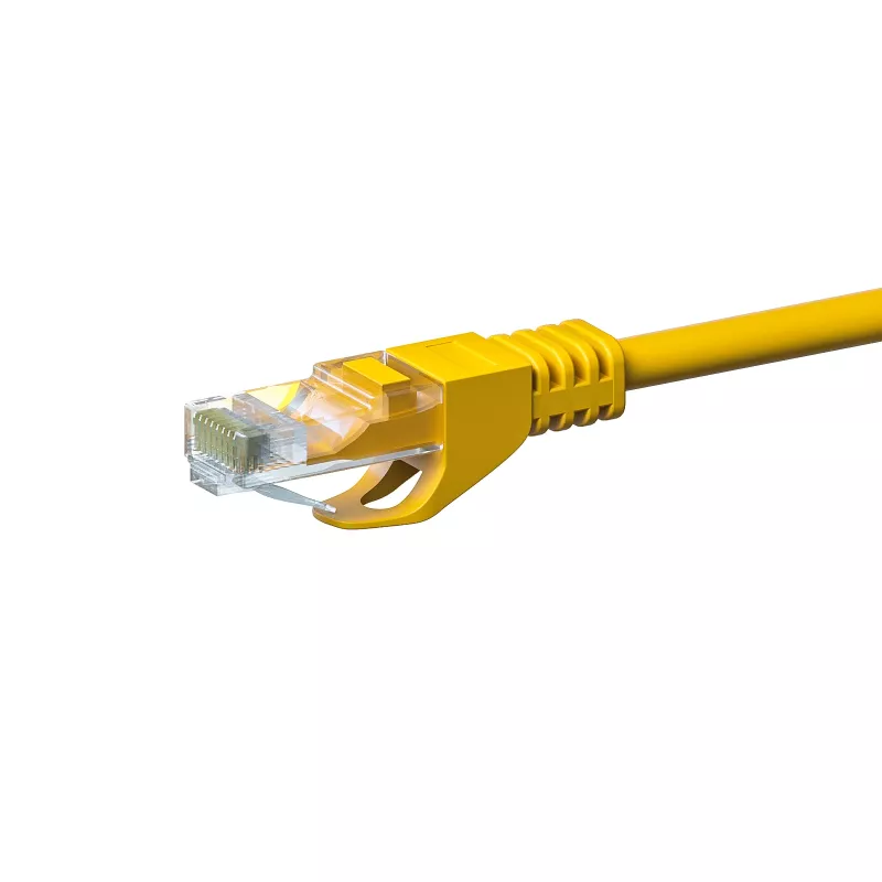 DSIT CAT5e sieťový kábel U/UTP 50 m žltý 100 % meď
