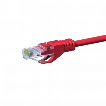 DSIT CAT 5e U/UTP sieťový kábel, 20 m, červený, CCA, RJ45 na RJ45, Gigabit Ethernet
