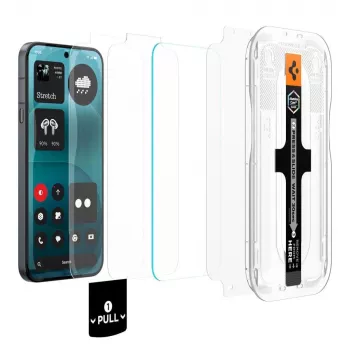 Spigen Glas.tR EZ Fit Pro AC HD ochranná fólia displeja 2 ks balenie pre Nothing Phone 4a Pro - priehľadná, tvrdené sklo