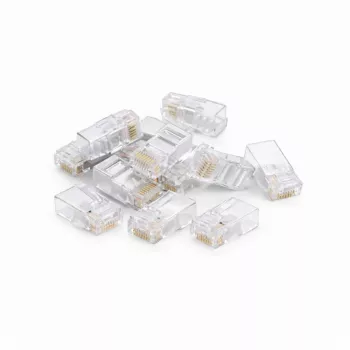 DSIT CAT5e UTP RJ45 konektor samec pre lankové a plné vodiče, 10 ks balenie