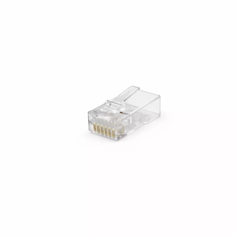 DSIT CAT5e UTP RJ45 konektor samec pre lankové a plné vodiče, 10 ks balenie
