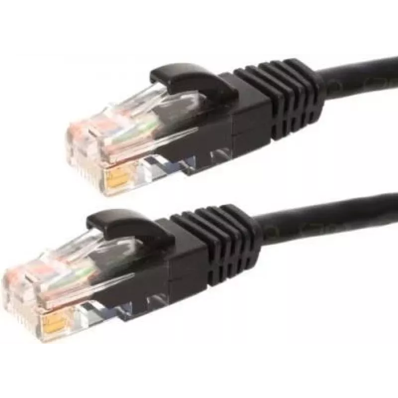 DSIT CAT6a sieťový kábel 100% meď - U/UTP - 7,5 m - čierny