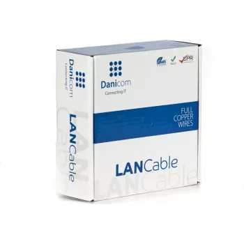 DSIT DANICOM CAT6A U/UTP 50m flexibilný PVC (Fca) sieťový inštalačný kábel