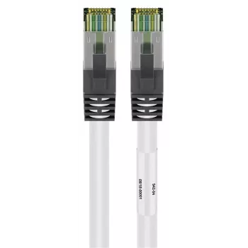 DSIT CAT 8 S/FTP PiMF RJ45 sieťový kábel, 2 m, biela
