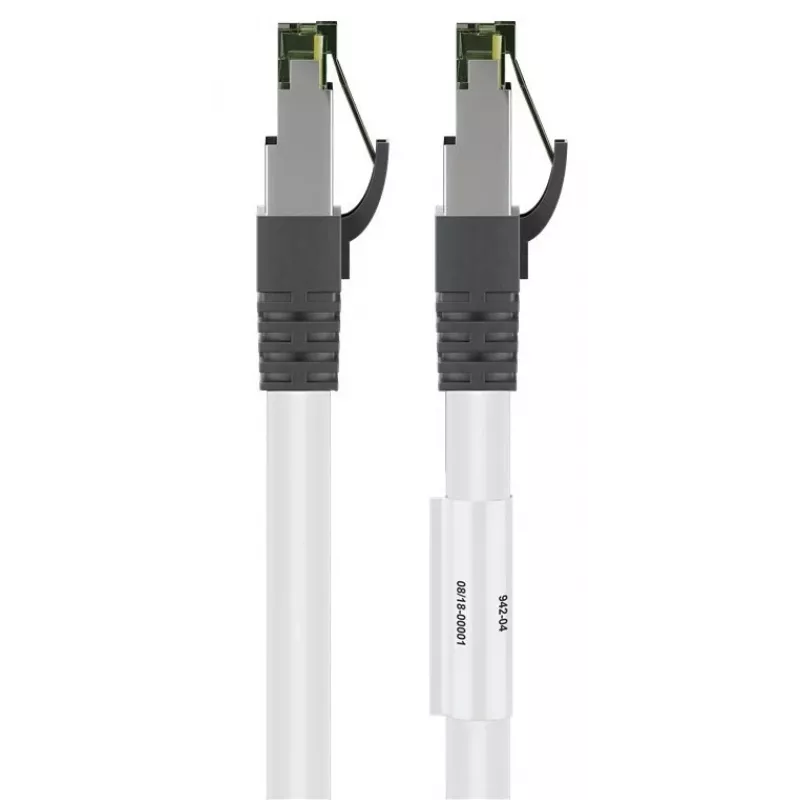 DSIT CAT 8 S/FTP PiMF RJ45 sieťový kábel, 2 m, biela