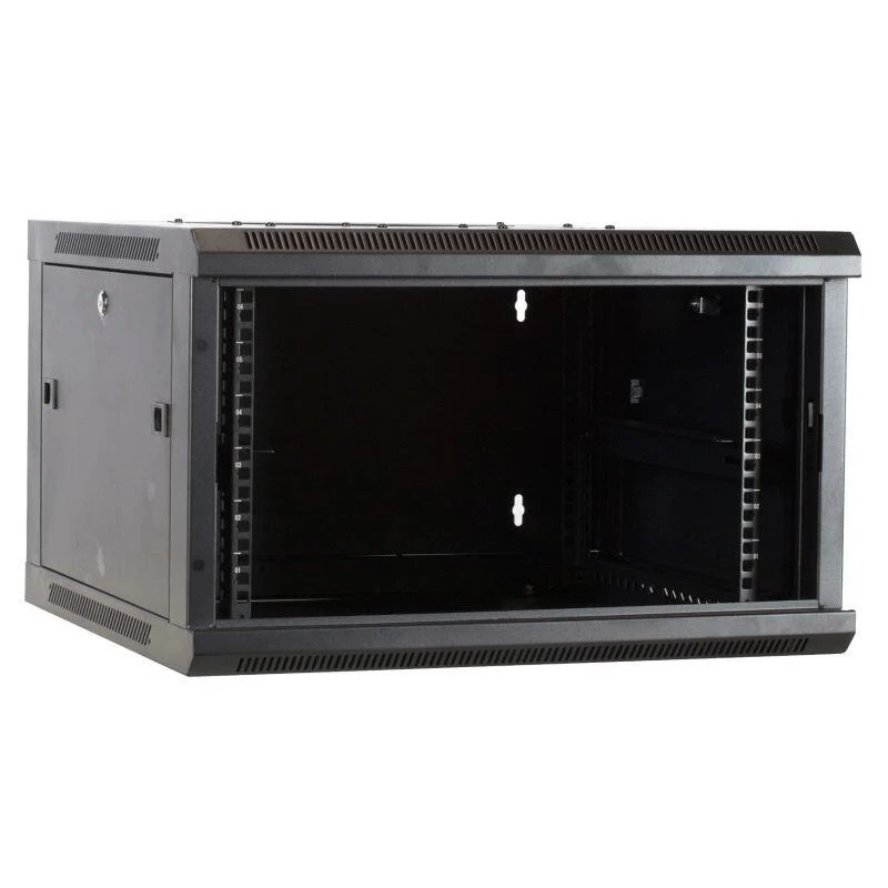 DSIT 6U nástenná serverová skriňa s kovovými dverami 600x600x367 mm