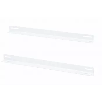 DSIT 19 palcové rackové lišty pre 450 mm hlboké nástenné skrine - biela