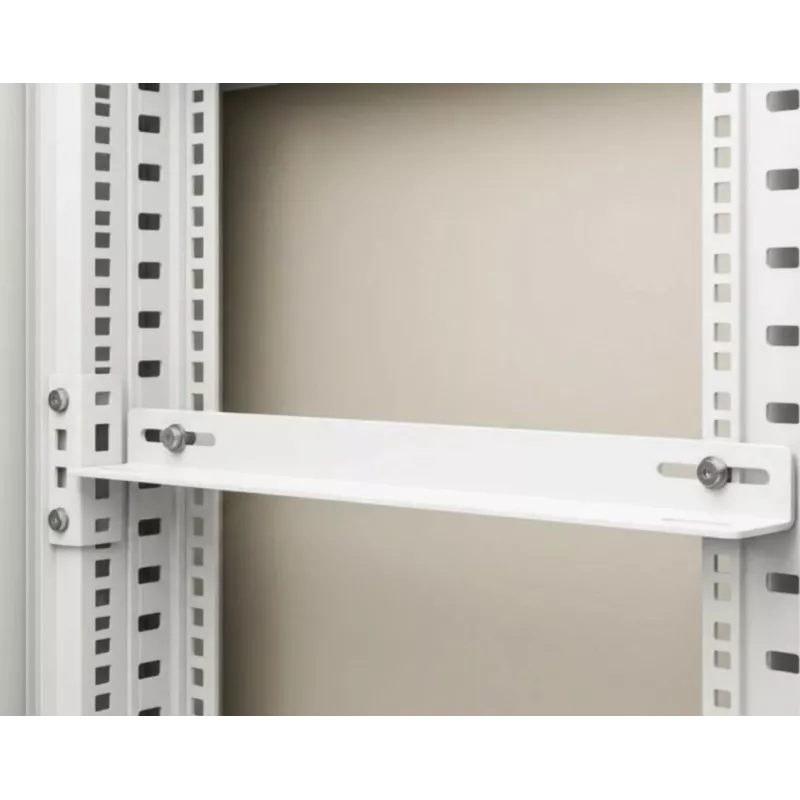 DSIT 19 palcové rackové lišty pre 450 mm hlboké nástenné skrine - biela
