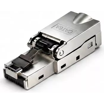 DSIT S/FTP CAT6a bez nástroja RJ45 sieťový konektor samec pre lankový kábel